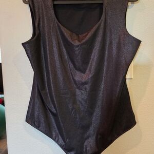 Nine West Classic Black Thong Bodysuit XXL